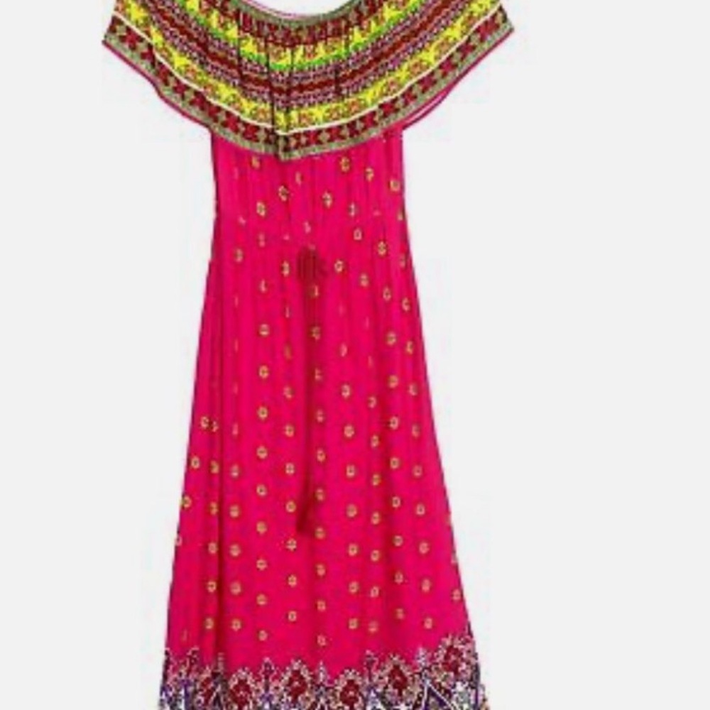 Vibrant Pink Maxi Dress